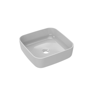 JURASSIENNE DE CERAMIQUE FRANCAISE Vasque  poser illico 40x40cm blanc VQP2223