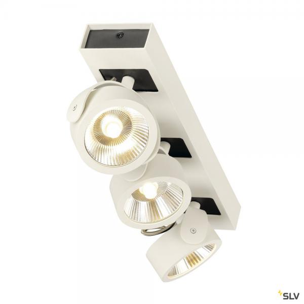 Photo KALU, applique et plafonnier intrieur, triple, blanc/noir, LED, 47W, 3000K, variable | Ref : 1000132