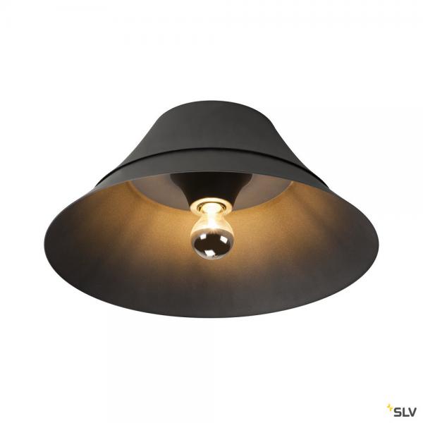 Photo BATO 45, applique et plafonnier intrieur, noir, E27, 60W max | Ref : 1000443