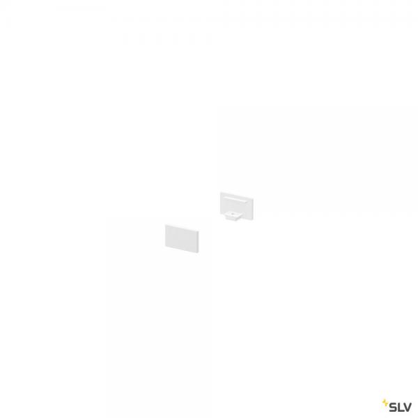 Photo GRAZIA 10, embouts pour profil en saillie plat, avec diffuseur plat, blanc, 2 pices | Ref : 1000476