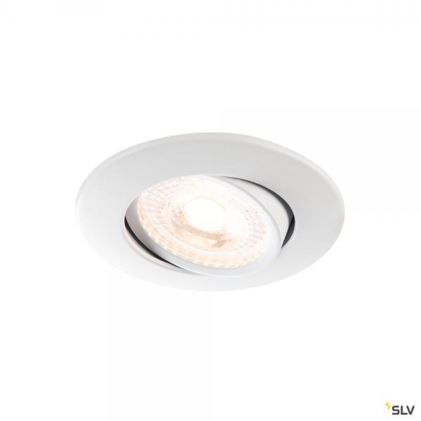 Photo EASY-INSTALL QPAR51, encastr de plafond intrieur, rond, blanc mat, GU10/QPAR51, 20W max, RT 2012 | Ref : 1001005