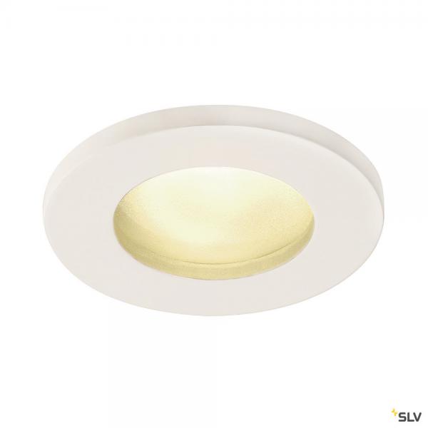 Photo DOLIX OUT, encastr de plafond intrieur/extrieur, rond, blanc, GU10/QPAR51, 50W max, IP65 | Ref : 1001165
