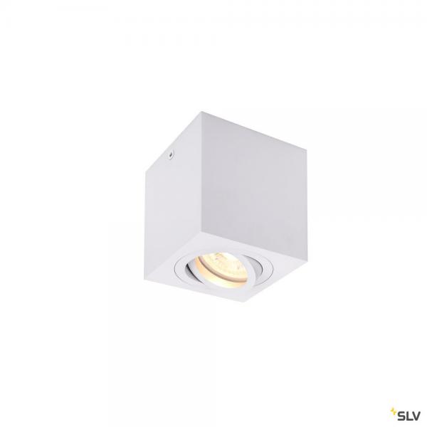 Photo TRILEDO, plafonnier intrieur, simple, carr, blanc, GU10/LED GU10 51mm, 10W max | Ref : 1002015