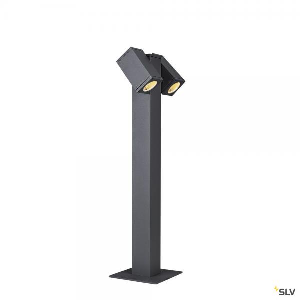 Photo THEO PATHLIGHT, borne extrieure, double, anthracite, GU10, 2x 7W max, IP44 | Ref : 1002871