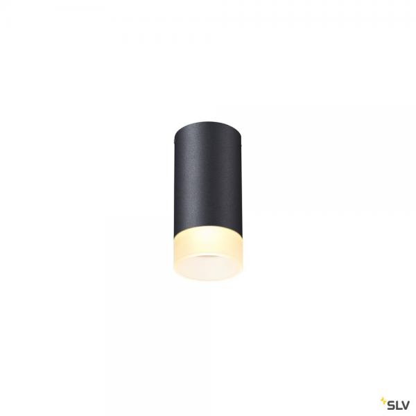 Photo ASTINA, plafonnier intrieur, noir mat, GU10/QPAR51, 10W max | Ref : 1002936