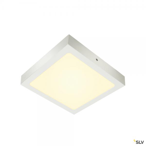 Photo SENSER 24, applique et plafonnier intrieur, carr, blanc mat, LED, 15W, 3000K, variable | Ref : 1003019