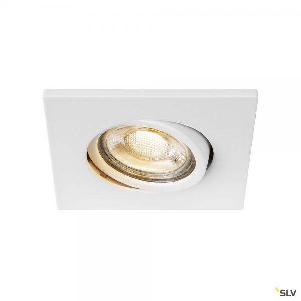 Photo EASY-INSTALL QPAR51, encastr de plafond intrieur, carr, blanc mat, GU10/QPAR51, 20W max, RT 2012 | Ref : 1003347