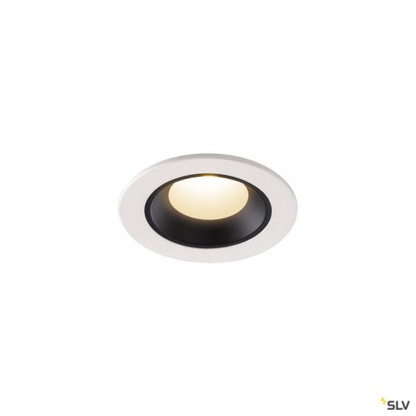 Photo NUMINOS XS, encastr de plafond intrieur, 20, blanc/noir, LED, 7W, 3000K, IP20/IP44 | Ref : 1005526
