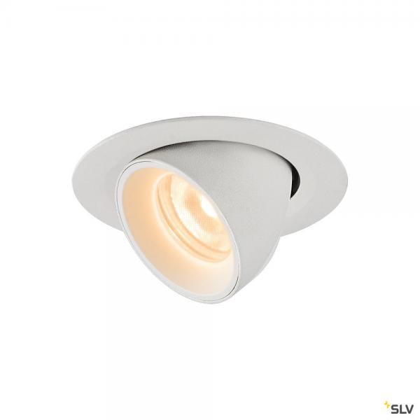 Photo NUMINOS GIMBLE XS, encastr de plafond intrieur, 55, blanc, LED, 7W, 2700K | Ref : 1005829