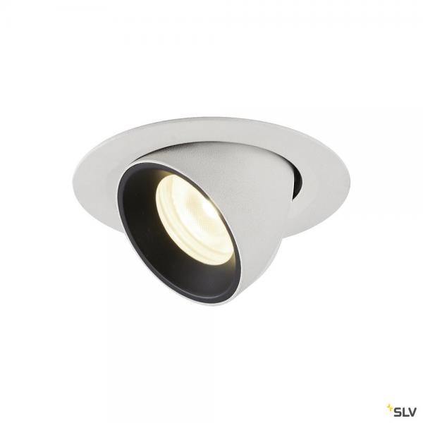 Photo NUMINOS GIMBLE XS, encastr de plafond intrieur, 40, blanc/noir, LED, 7W, 4000K | Ref : 1005861