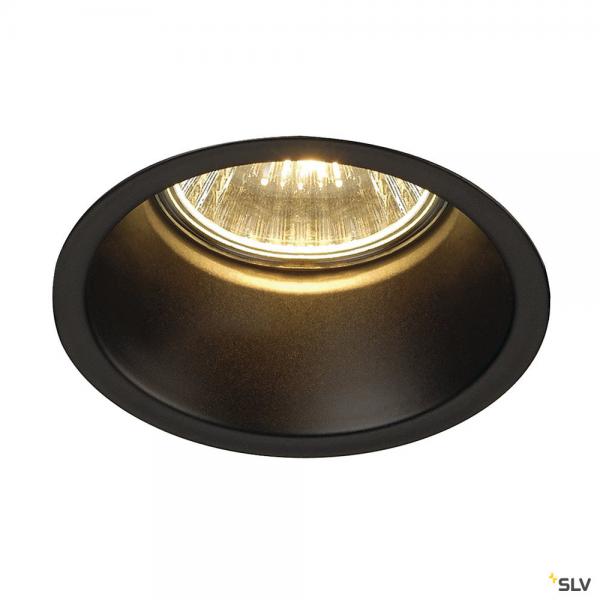 Photo HORN, encastré de plafond intérieur, simple, noir mat, GU10/QPAR51, 50W max | Ref : 112910