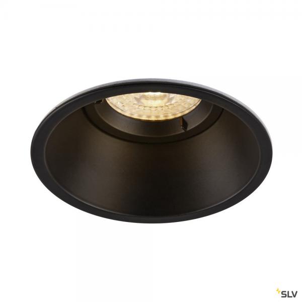 Photo HORN-O, encastré de plafond intérieur, noir mat, GU10/QPAR51, 50W max, IP21 | Ref : 113160