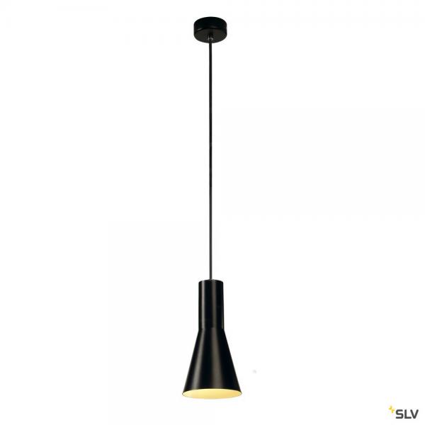 Photo PHELIA CONE ronde noir E27 23W | Ref : 133330