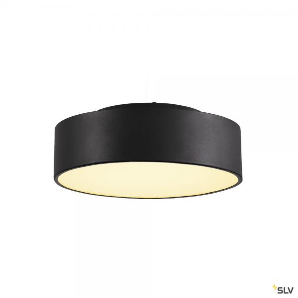 Photo MEDO 30, plafonnier intrieur, rond, noir, LED, 16W, 3000K, variable | Ref : 135020