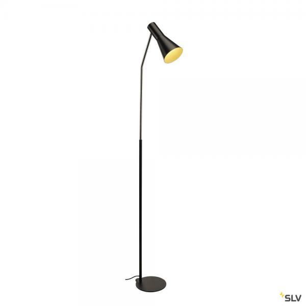 Photo PHELIA, lampadaire intrieur, noir, E27, 23W max | Ref : 146010