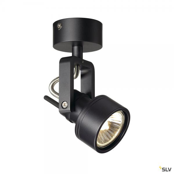 Photo INDA, applique et plafonnier intrieur, noir, GU10/QPAR51, 50W max | Ref : 147550