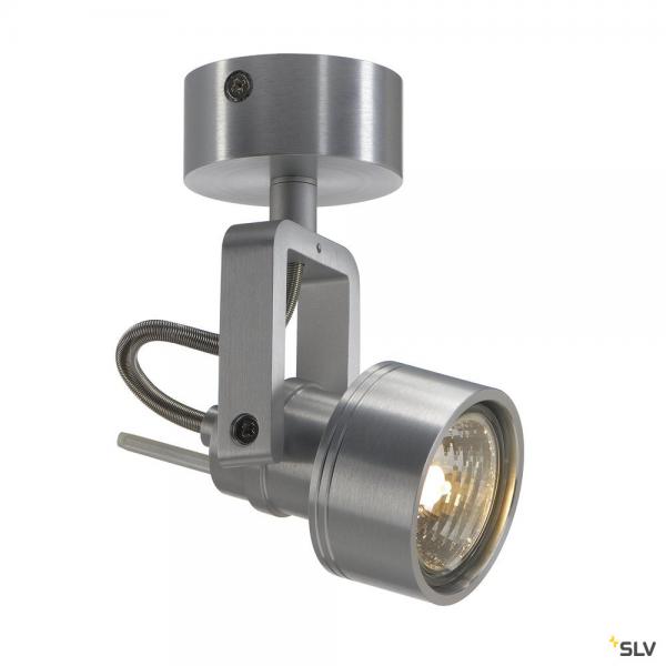 Photo INDA, applique et plafonnier intrieur, alu bross, GU10/QPAR51, 50W max | Ref : 147559       