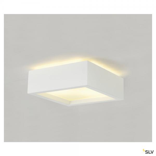 Photo PLASTRA 104, plafonnier intrieur, blanc, E27, 2x 25W max, pltre | Ref : 148002