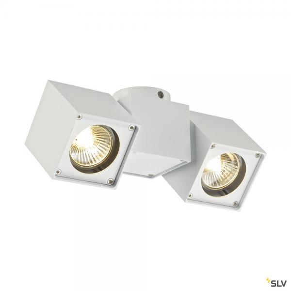 Photo ALTRA DICE, applique et plafonnier intrieur, double, blanc, GU10/QPAR51, 2x 50W max | Ref : 151531
