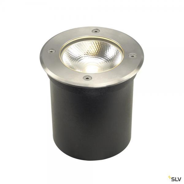 Photo ROCCI, encastré de sol extérieur, rond, inox, LED, 8,6W, 3000K, IP67, collerette inox 316 | Ref : 227600