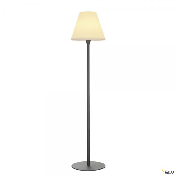 Photo ADEGAN, lampadaire extrieur, anthracite/blanc, E27, 24W max, IP54 | Ref : 228965