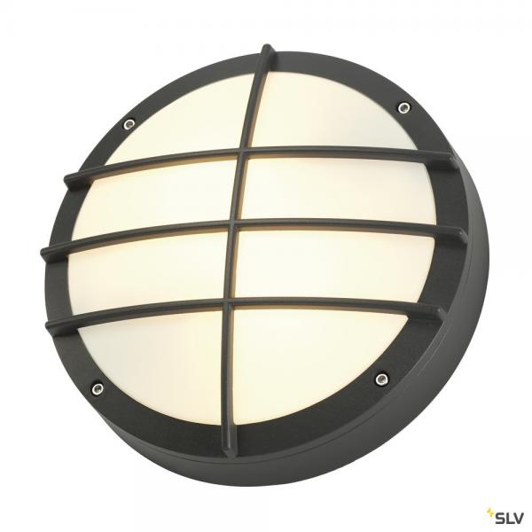 Photo BULAN GRID, applique et plafonnier extérieur, anthracite, E27, 2x 25W max, IP44 | Ref : 229085