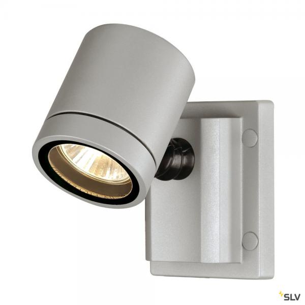 Photo MYRA, applique et plafonnier extrieur, simple, gris, GU10/QPAR51, 50W max, IP55 | Ref : 233104