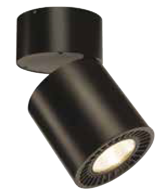 Photo SUPROS CL rond noir 3000K | Ref : 114130