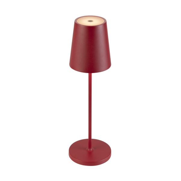 Photo VINOLINA TWO. Lampe  poser. sans fil. IP65. 2200/2700/3000K. TOUCH. rouge | Ref : 1007694