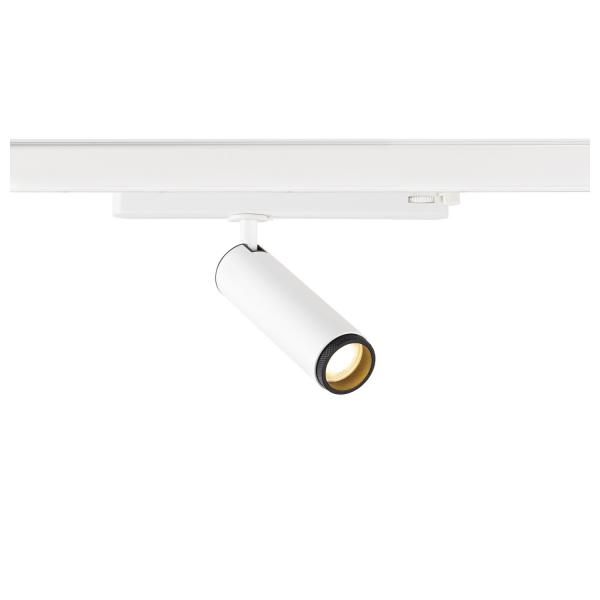 Photo GRIP! M. spot triphas. cylindrique. 3000K. 20W. PHASE. 42. blanc / noir | Ref : 1008443