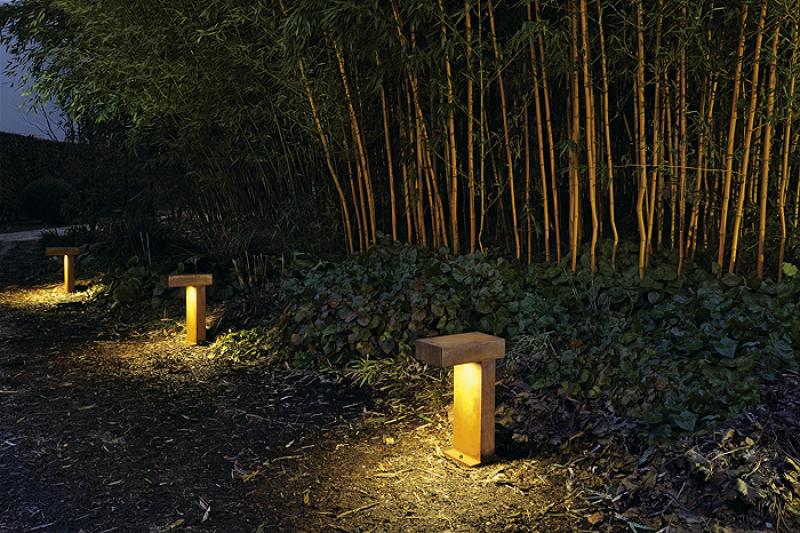 Vignette 2 produit RUSTY PATHLIGHT, borne extrieure, fonte rouille, GX53/TCR-TSE, 9W max, IP44 | Ref : 230090