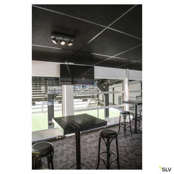 Vignette 2 produit KALU, applique et plafonnier intrieur, triple, noir, LED, 47W, 3000K, variable | Ref : 1000131