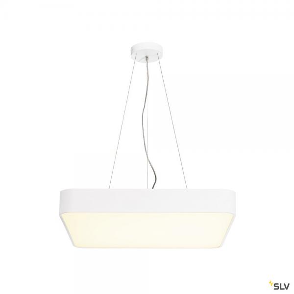 Vignette 2 produit MEDO 60, plafonnier intrieur, carr, blanc, LED, 38,4W, 3000K, variable 1-10V | Ref : 1000726