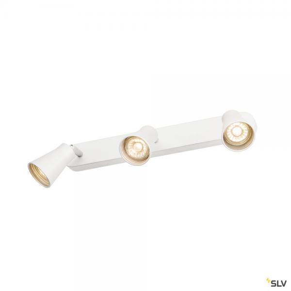 Vignette 2 produit AVO, applique et plafonnier intrieur, triple, blanc, GU10/QPAR51, 3x 50W max | Ref : 1000893