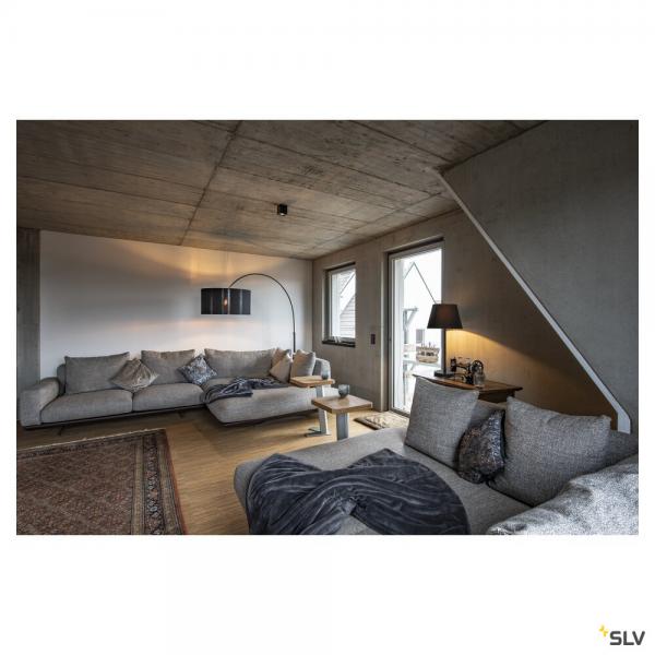 Vignette 2 produit TRILEDO, plafonnier intrieur, simple, carr, noir, GU10/LED GU10 51mm, 10W max | Ref : 1002013