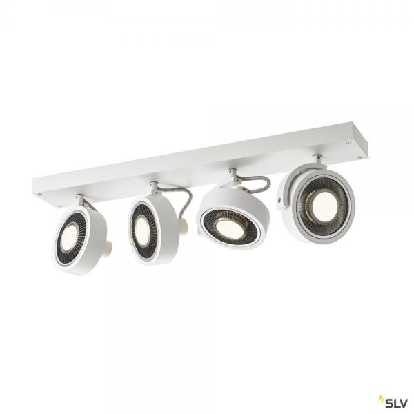 Vignette 2 produit KALU, applique et plafonnier intrieur, quad, blanc mat, GU10/QPAR111, 4x 75W max | Ref : 1002024