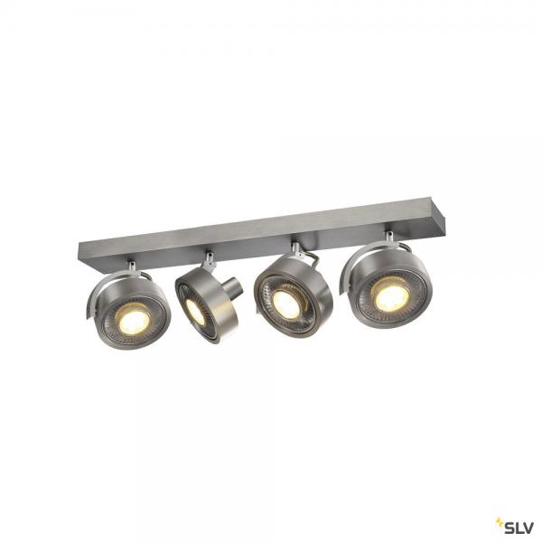 Vignette 2 produit KALU, applique et plafonnier intrieur, quad, alu bross, GU10/QPAR111, 4x 75W max | Ref : 1002025