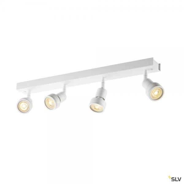 Vignette 2 produit PURI, applique et plafonnier intrieur, quad, blanc mat, GU10/QPAR51, 4x 50W max | Ref : 1002030