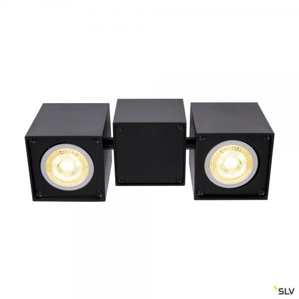 Vignette 2 produit ALTRA DICE, applique et plafonnier intrieur, double, noir, GU10/QPAR51, 2x 50W max | Ref : 1002215