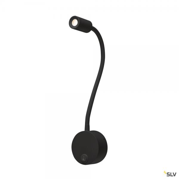 Vignette 2 produit DIO FLEX PLATE, applique intrieure, liseuse, noir, LED, 1,9W, 3000K, avec interrupteur | Ref : 1002431