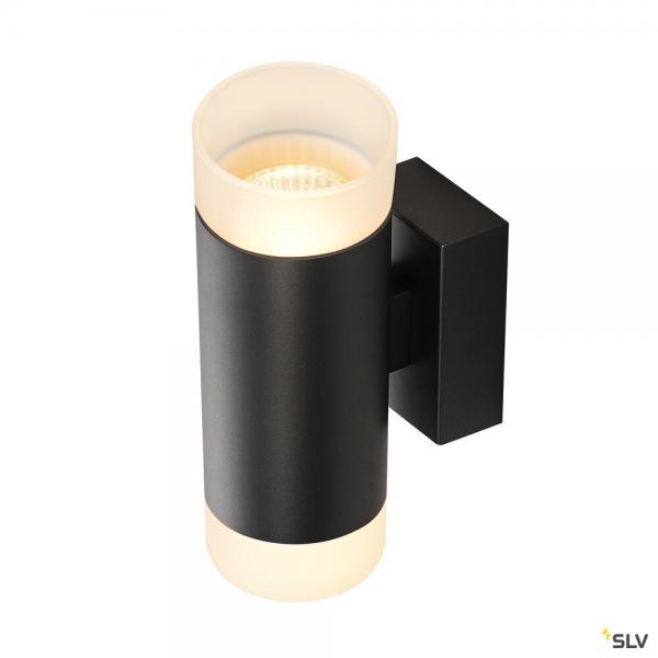 Vignette 2 produit ASTINA UP/DOWN, applique intrieure, noir, GU10/QPAR51, 2x 10W max | Ref : 1002933