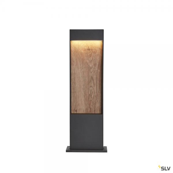 Vignette 2 produit FLATT 65, borne extrieure, anthracite/imitation bois, LED, 9,7W, 3000K/4000K, IP65 | Ref : 1002957