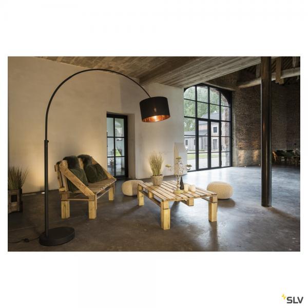 Vignette 2 produit FENDA BOW BASE, lampadaire intrieur, noir, E27, 25W max, sans abat-jour | Ref : 1003029