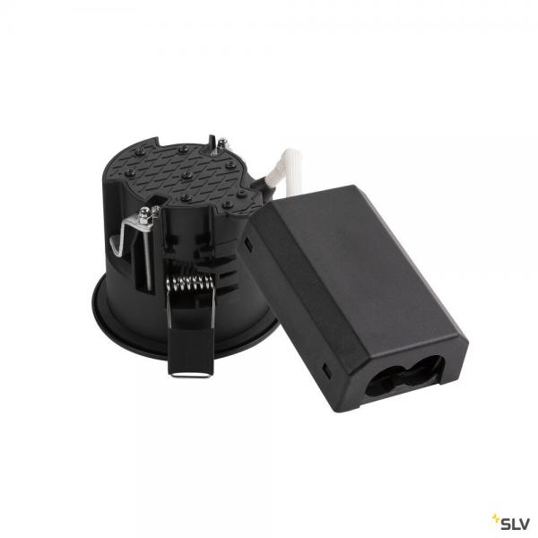 Vignette 2 produit EASY-INSTALL QPAR51, encastr de plafond intrieur, rond, noir, GU10/QPAR51, 20W max, RT 2012 | Ref : 1003344