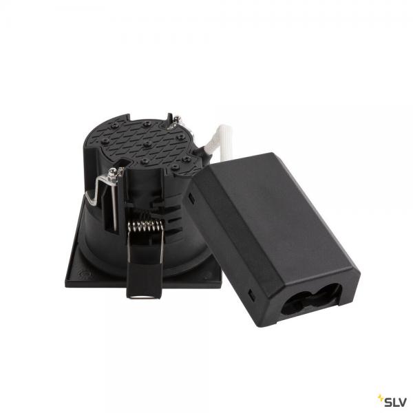 Vignette 2 produit EASY-INSTALL QPAR51, encastr de plafond intrieur, carr, noir, GU10/QPAR51, 20W max, RT 2012 | Ref : 1003345