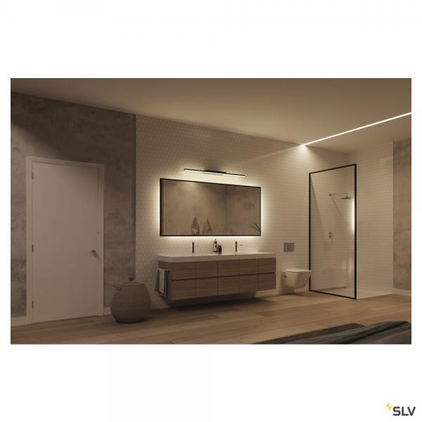Vignette 2 produit GLENOS 60, luminaire de miroir profil, noir, SMD LED, 12,6W, 3000K | Ref : 1003506