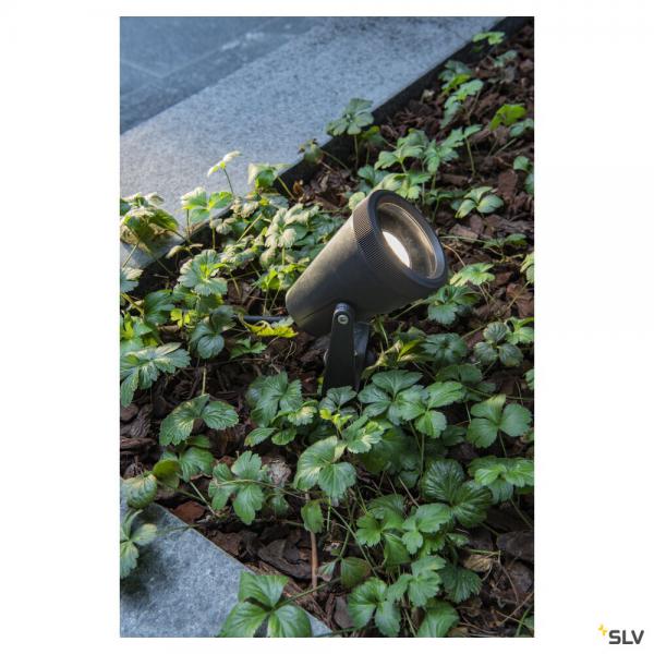 Vignette 2 produit SAMRINA, spot sur piquet extérieur, noir, GU10/LED GU10 51mm, 7W max, IP65, plastique recyclé | Ref : 1004757