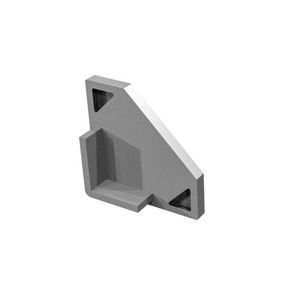 Vignette 2 produit GRAZIA 10 EDGE, embout pour profil en saillie, alu | Ref : 1004893