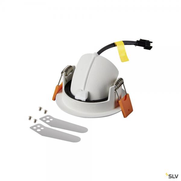 Vignette 2 produit NUMINOS GIMBLE XS, encastr de plafond intrieur, 40, blanc/noir, LED, 7W, 4000K | Ref : 1005861