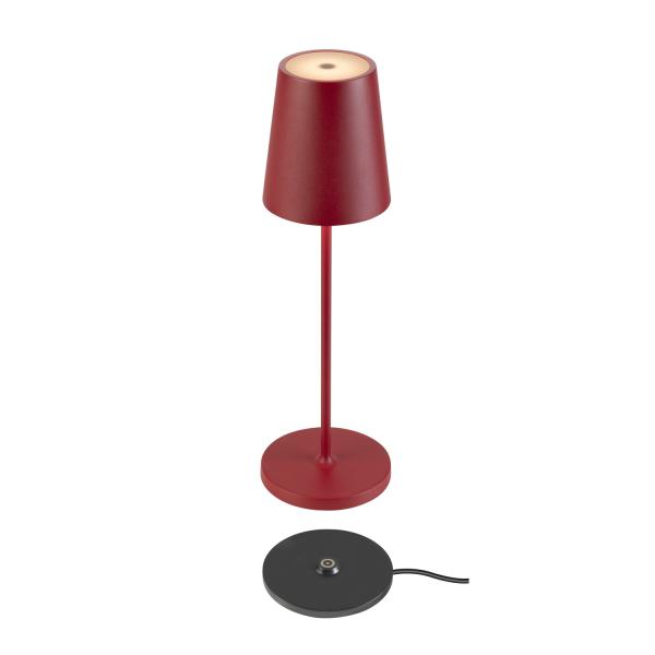 Vignette 2 produit VINOLINA TWO. Lampe  poser. sans fil. IP65. 2200/2700/3000K. TOUCH. rouge | Ref : 1007694